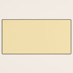Lantern Light soft pastel creamy yellow solid color modern abstract pattern Desk Mat Gallery Image 3