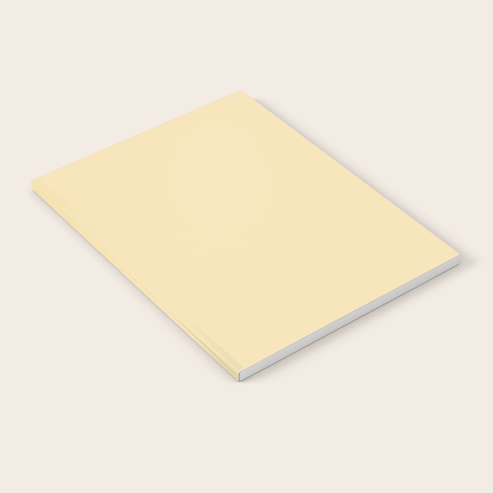Lantern Light soft pastel creamy yellow solid color modern abstract pattern Notebook Gallery Image 2