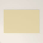 Lantern Light soft pastel creamy yellow solid color modern abstract pattern Welcome Mat Gallery Image 1