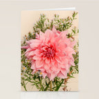 Nuances of Pink - Modern Botanical Dahlia Flower Photography Stationery Card Gallery Image 2