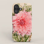 Nuances of Pink - Modern Botanical Dahlia Flower Photography iPhone Case Gallery Image 1