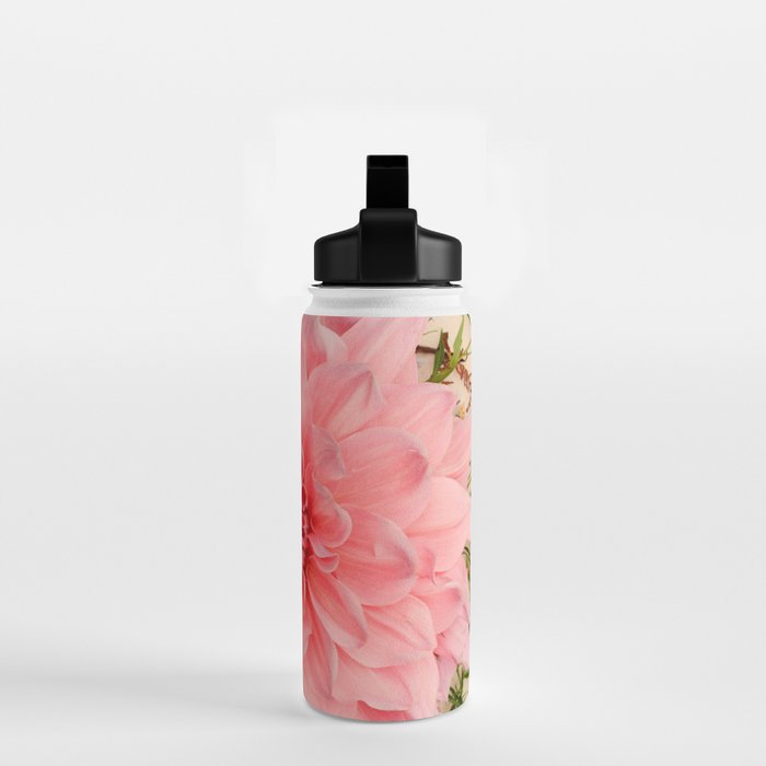 Nuances of Pink - Modern Botanical Dahlia Flower Photography Water Bottle Gallery Image 2