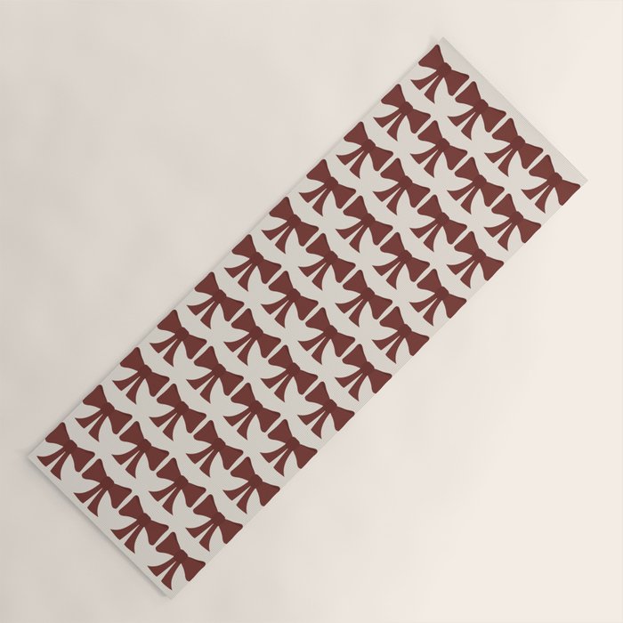 Vintage Bows XI Red Yoga Mat Gallery Image 1