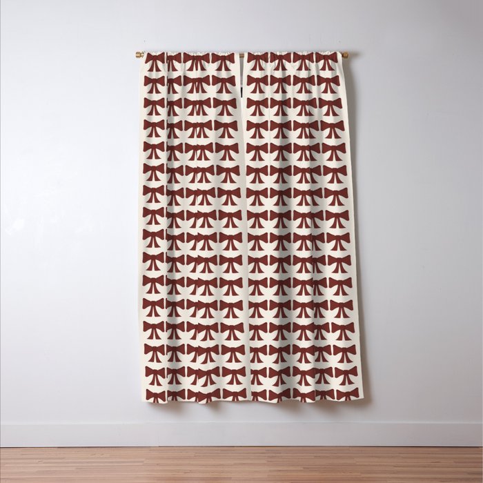 Vintage Bows XI Red Window Curtain Gallery Image 3