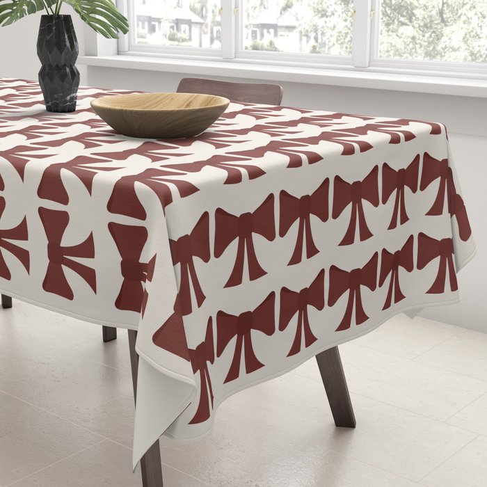 Vintage Bows XI Red Tablecloth Gallery Image 3