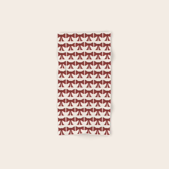 Vintage Bows XI Red Bath Towel Gallery Image 1
