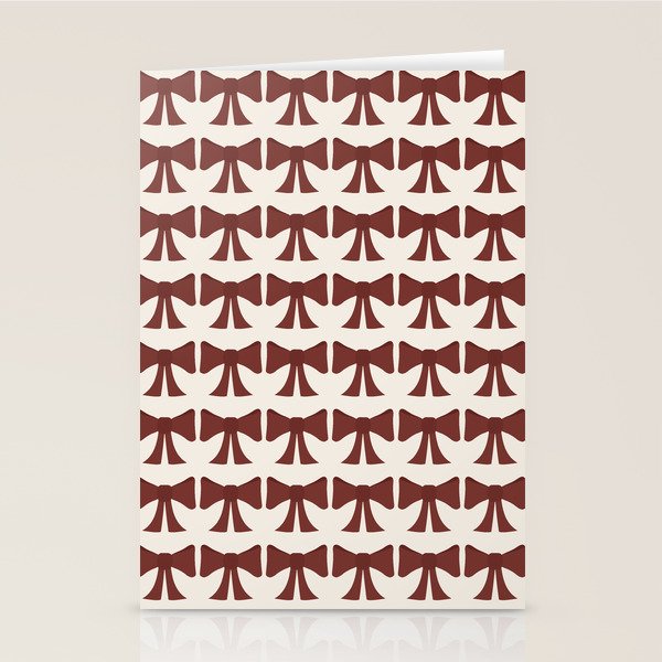 Vintage Bows XI Red Stationery Card Gallery Image 2