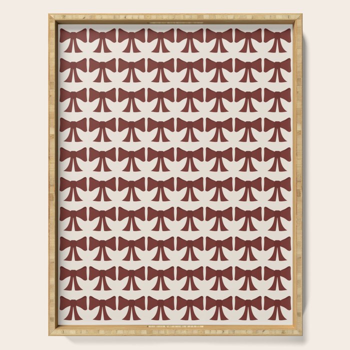 Vintage Bows XI Red Serving Tray Gallery Image 1