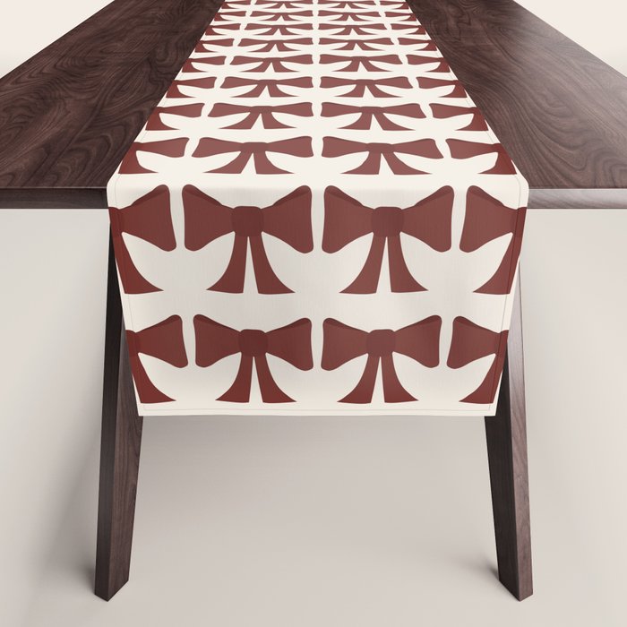 Vintage Bows XI Red Table Runner Gallery Image 1