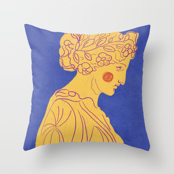 Ancient Beauty #3 Throw Pillow Gallery Image 1