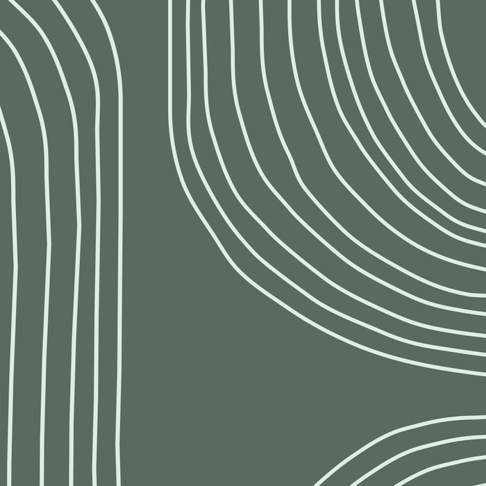 Hand drawn Geometric Lines in Forest Green 3 Coffee Mug Gallery Image 2