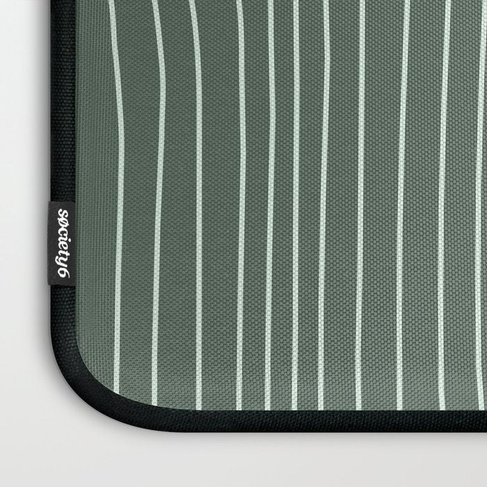 Hand drawn Geometric Lines in Forest Green 3 Laptop Sleeve Gallery Image 3