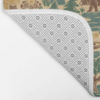 North Country Summer - spruce and gold Bath Mat Gallery Image 2