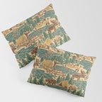North Country Summer - spruce and gold Pillow Sham Gallery Image 3