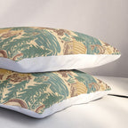 North Country Summer - spruce and gold Pillow Sham Gallery Image 3