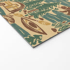 North Country Summer - spruce and gold Welcome Mat Gallery Image 2