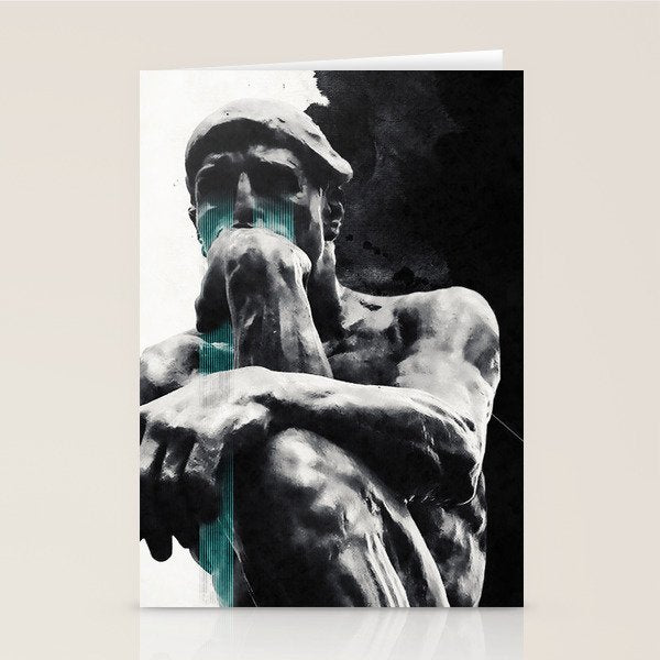 The Thinker Stationery Card Gallery Image 1
