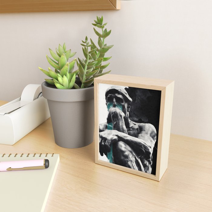 The Thinker Mini Art Print Gallery Image 2