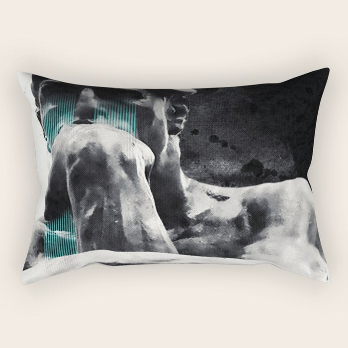 The Thinker Rectangular Pillow Gallery Image 2