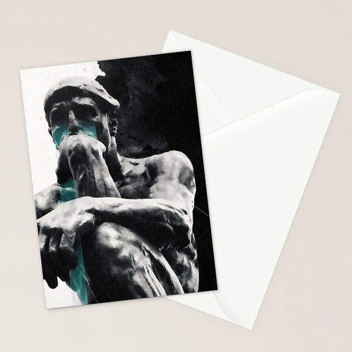 The Thinker Stationery Card Gallery Image 2