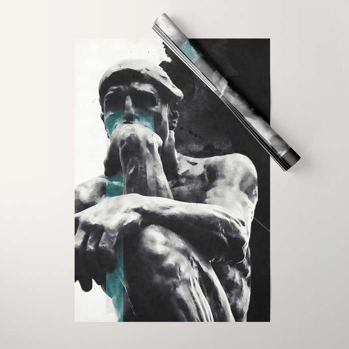 The Thinker Wrapping Paper Gallery Image 1