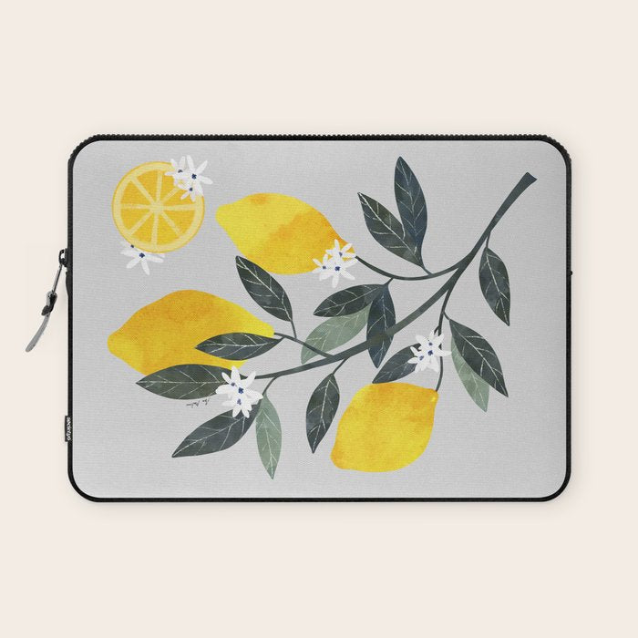 Lemon tree branch Laptop Sleeve Gallery Image 1