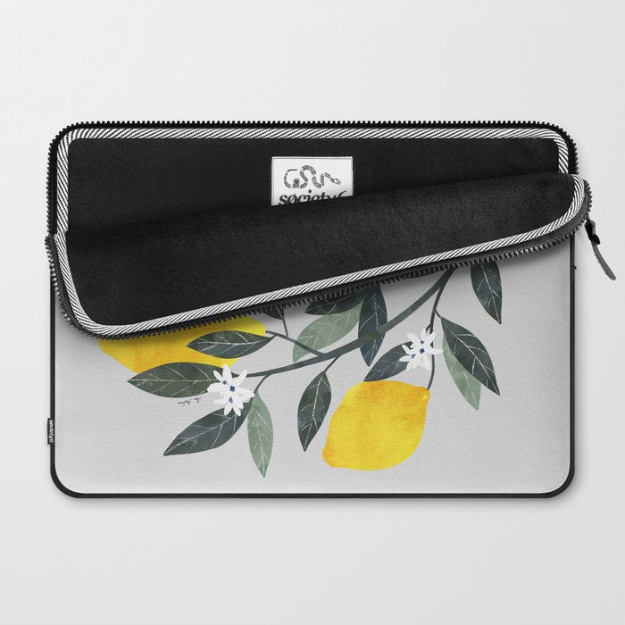 Lemon tree branch Laptop Sleeve Gallery Image 2