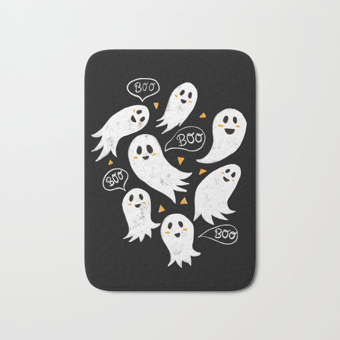 Friendly Ghosts Bath Mat Gallery Image 1