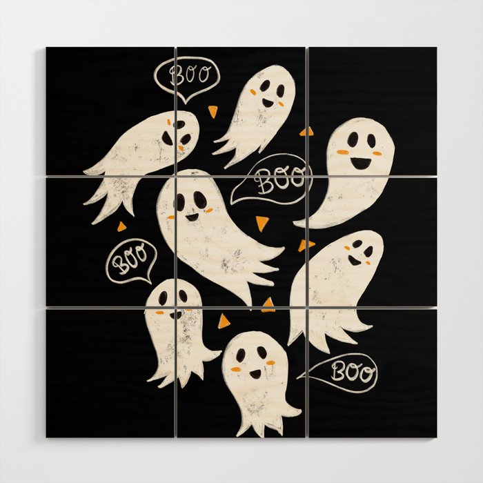 Friendly Ghosts Wood Wall Art Gallery Image 1