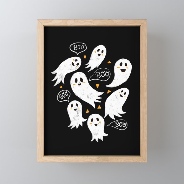 Friendly Ghosts Mini Art Print Gallery Image 1