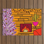 Modern Christmas Outdoor Rug Gallery Image 1
