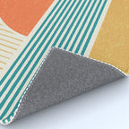 Sun Beach Stripes - Mid Century Modern Abstract Rug Gallery Image 4