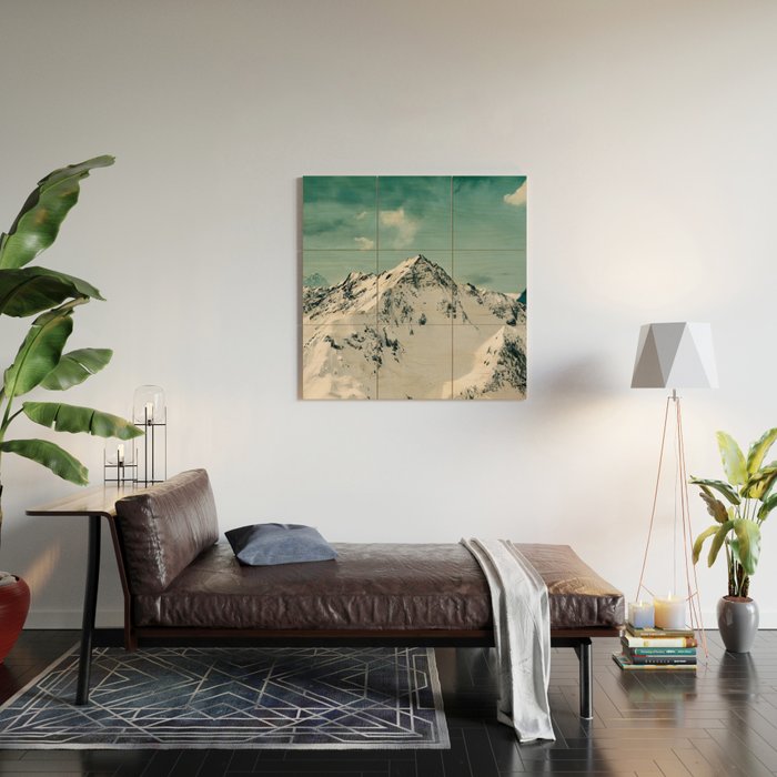 Snow Peak Wood Wall Art Gallery Image 2