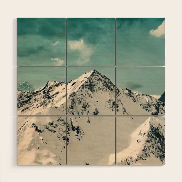 Snow Peak Wood Wall Art Gallery Image 1