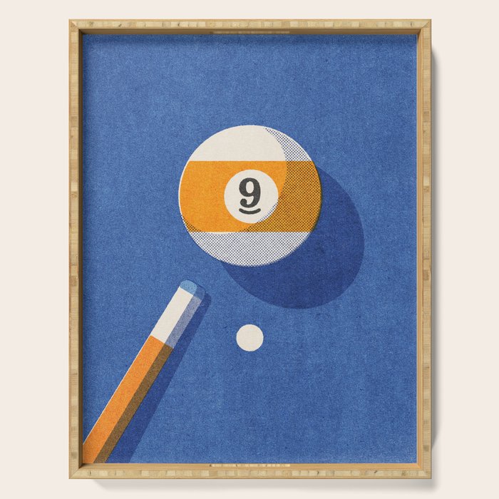 BALLS / Billiards - ball 9 I Serving Tray Gallery Image 1