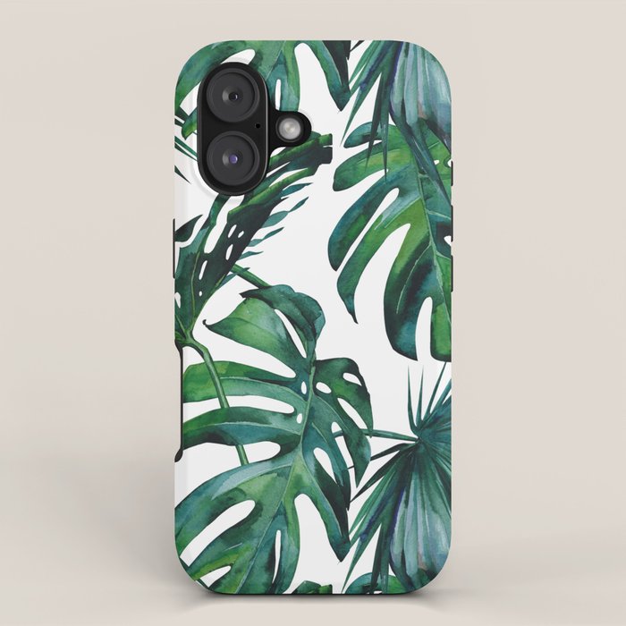 Tropical Palm Leaves Classic iPhone Case Gallery Image 1