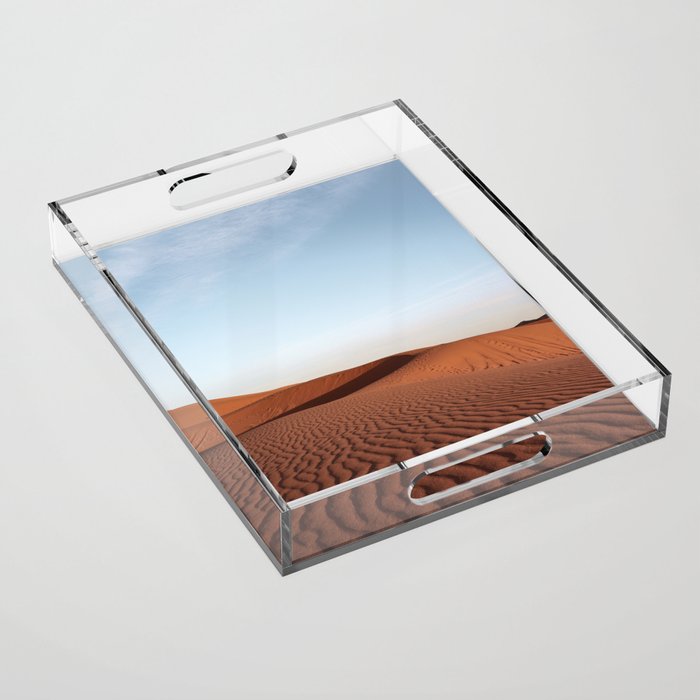 Fine Desert Structures Photo | Sahara Desert Morocco Art Print | Landscape Nature Travel Photography Acrylic Tray Gallery Image 1