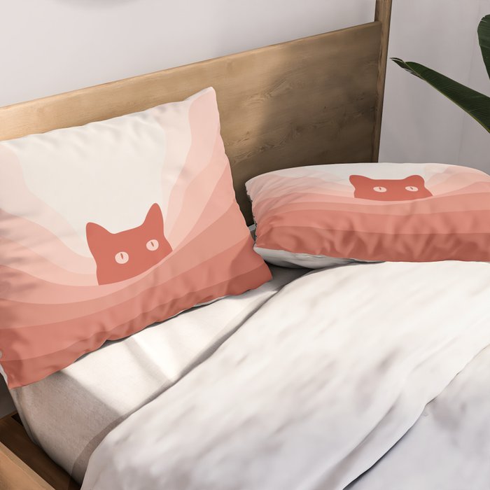 Cat Landscape 78 Pillow Sham Gallery Image 2