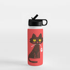 Fitz - Hungry hungry cat (and unfortunate mouse) Water Bottle Gallery Image 1
