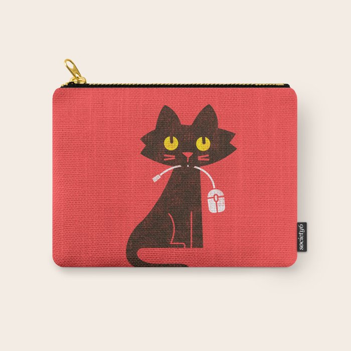 Fitz - Hungry hungry cat (and unfortunate mouse) Carry All Pouch Gallery Image 1