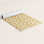 Gold Greek Key Yoga Mat Gallery Image 2