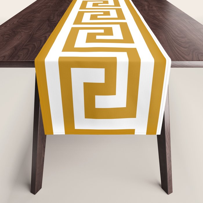 Gold Greek Key Table Runner Gallery Image 1
