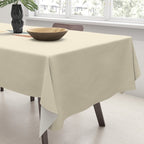 Fish Trio Mid-Century Modern Minimalism in Orange, Slate Blue, Brown, and Cream Beige Tablecloth Gallery Image 3