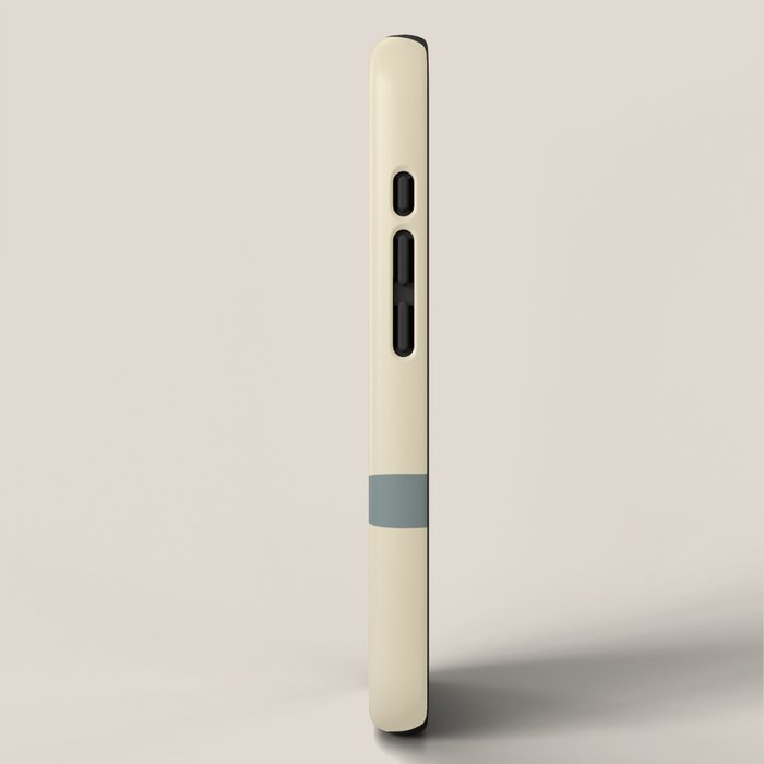 Fish Trio Mid-Century Modern Minimalism in Orange, Slate Blue, Brown, and Cream Beige iPhone Case Gallery Image 2