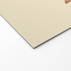 Fish Trio Mid-Century Modern Minimalism in Orange, Slate Blue, Brown, and Cream Beige Welcome Mat Gallery Image 2