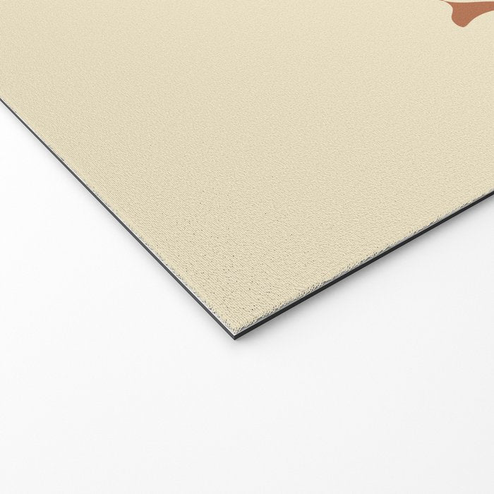 Fish Trio Mid-Century Modern Minimalism in Orange, Slate Blue, Brown, and Cream Beige Welcome Mat Gallery Image 2