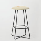 Fish Trio Mid-Century Modern Minimalism in Orange, Slate Blue, Brown, and Cream Beige Stool Gallery Image 1