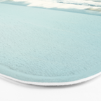 Ocean Photography, Calming Sea Photo, Blue Waves Seascape Photograph, Beach Print Bath Mat Gallery Image 3