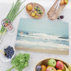 Ocean Photography, Calming Sea Photo, Blue Waves Seascape Photograph, Beach Print Cutting Board Gallery Image 2