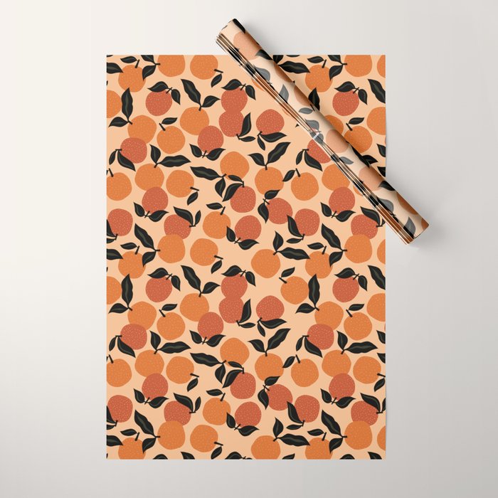 Seamless Citrus Pattern / Oranges Wrapping Paper Gallery Image 1